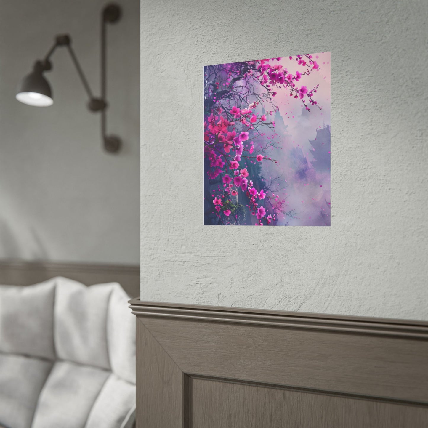 Pink Plum Blossom Wall Art