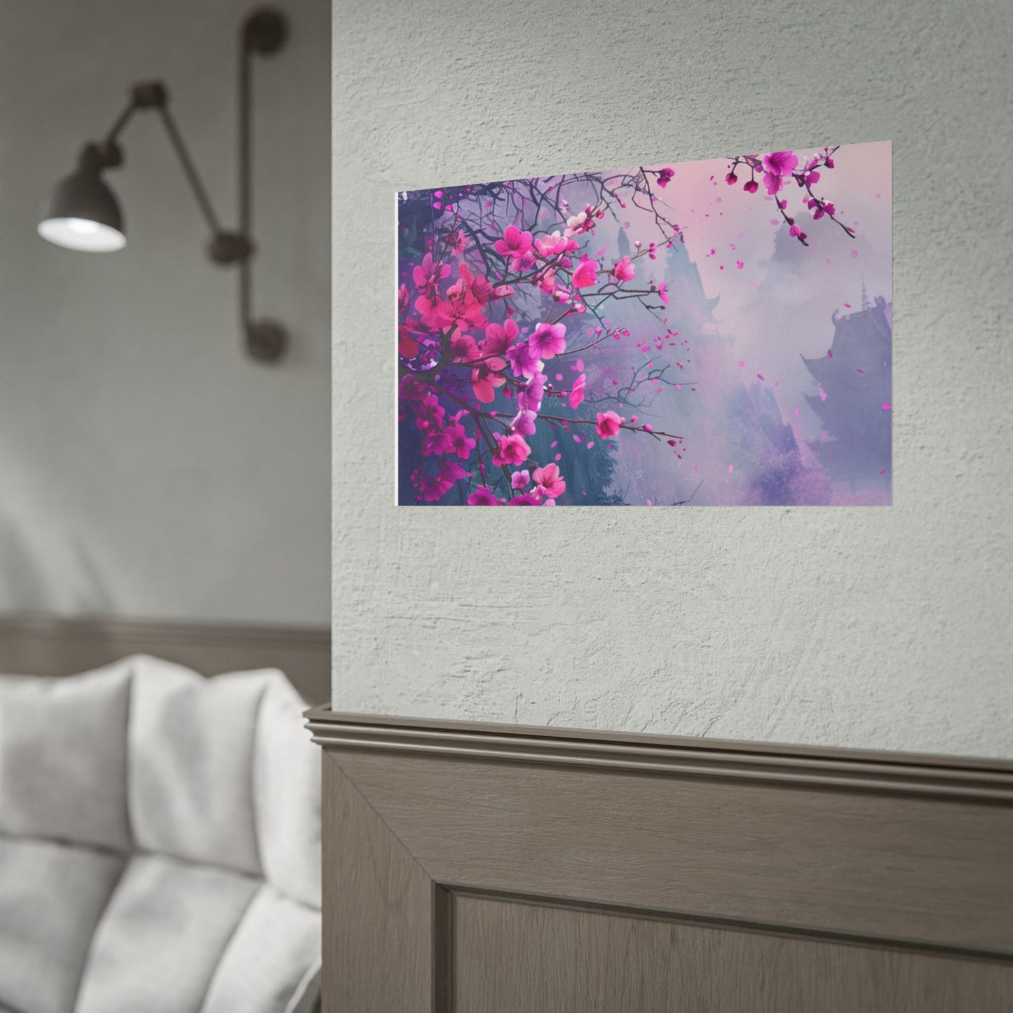 Pink Plum Blossom Wall Art