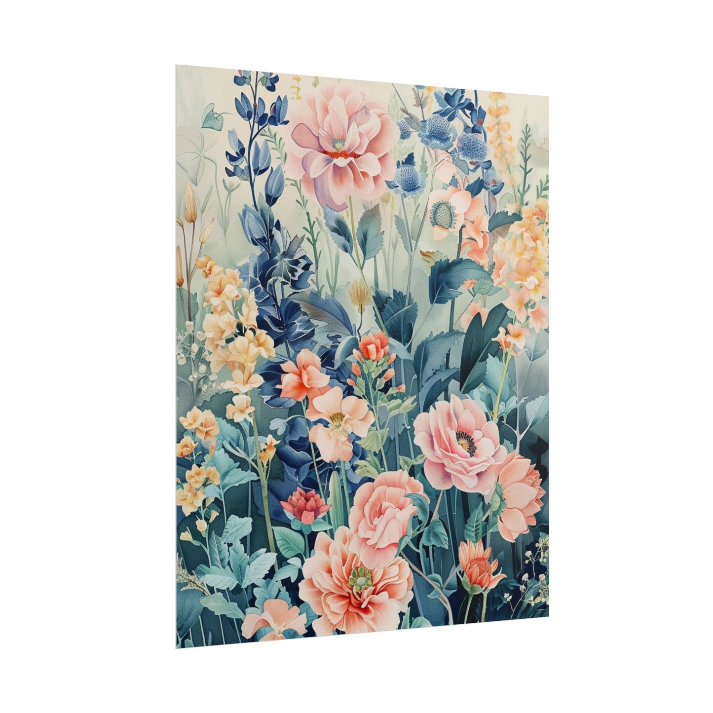 Vintage Floral Botanical Poster — Rolled Wall Art Print