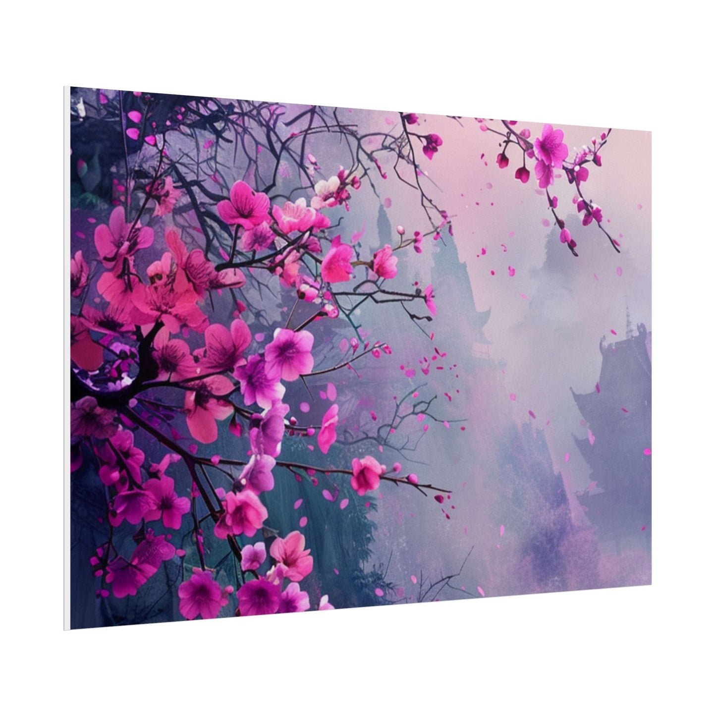Pink Plum Blossom Wall Art