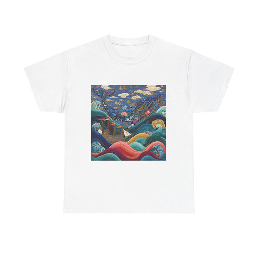 T-Shirt — Colorful Surreal Ocean Landscape Art Tee