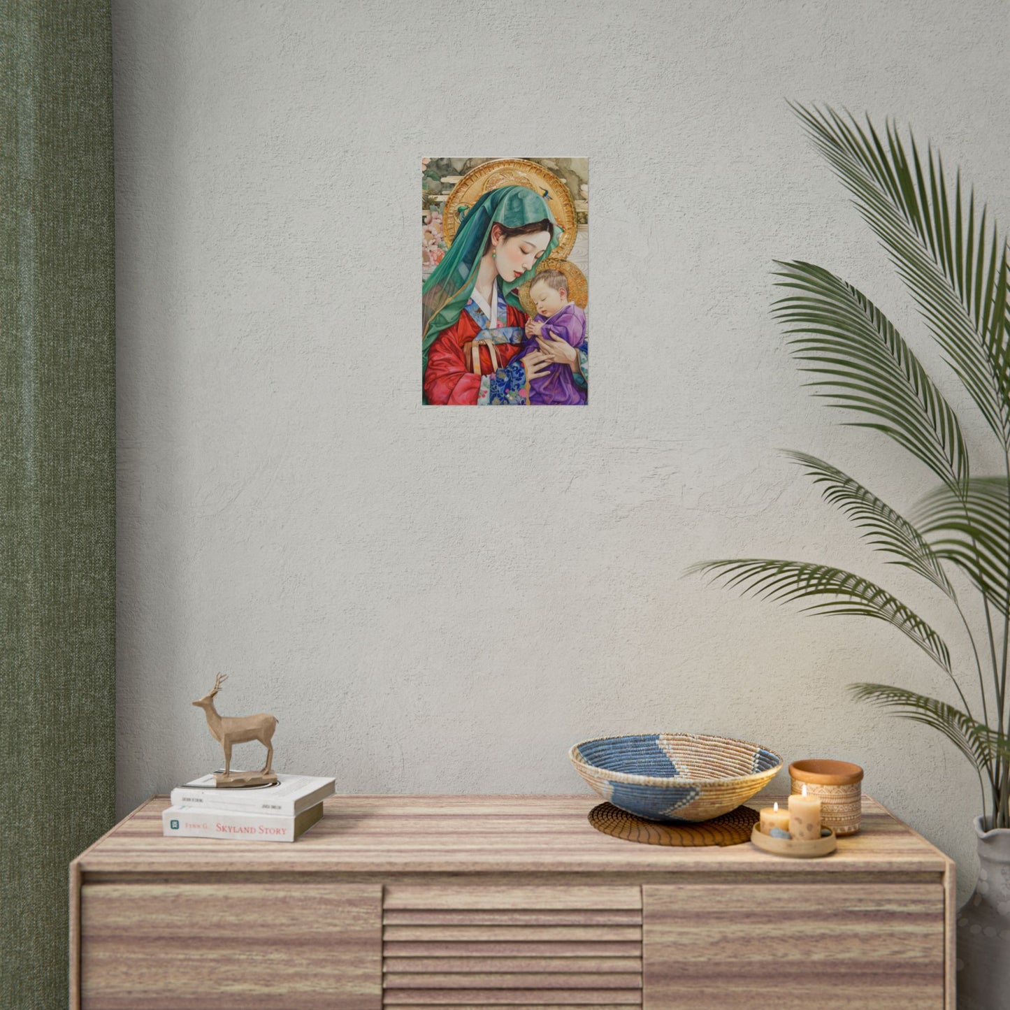 Madonna and Child Poster — Elegant Religious Art Print (Rolled Poster)