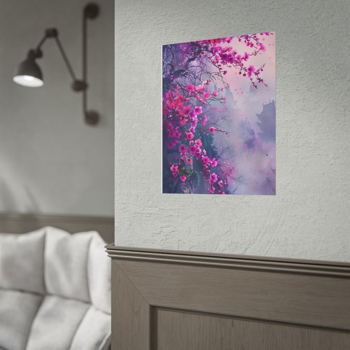 Pink Plum Blossom Wall Art