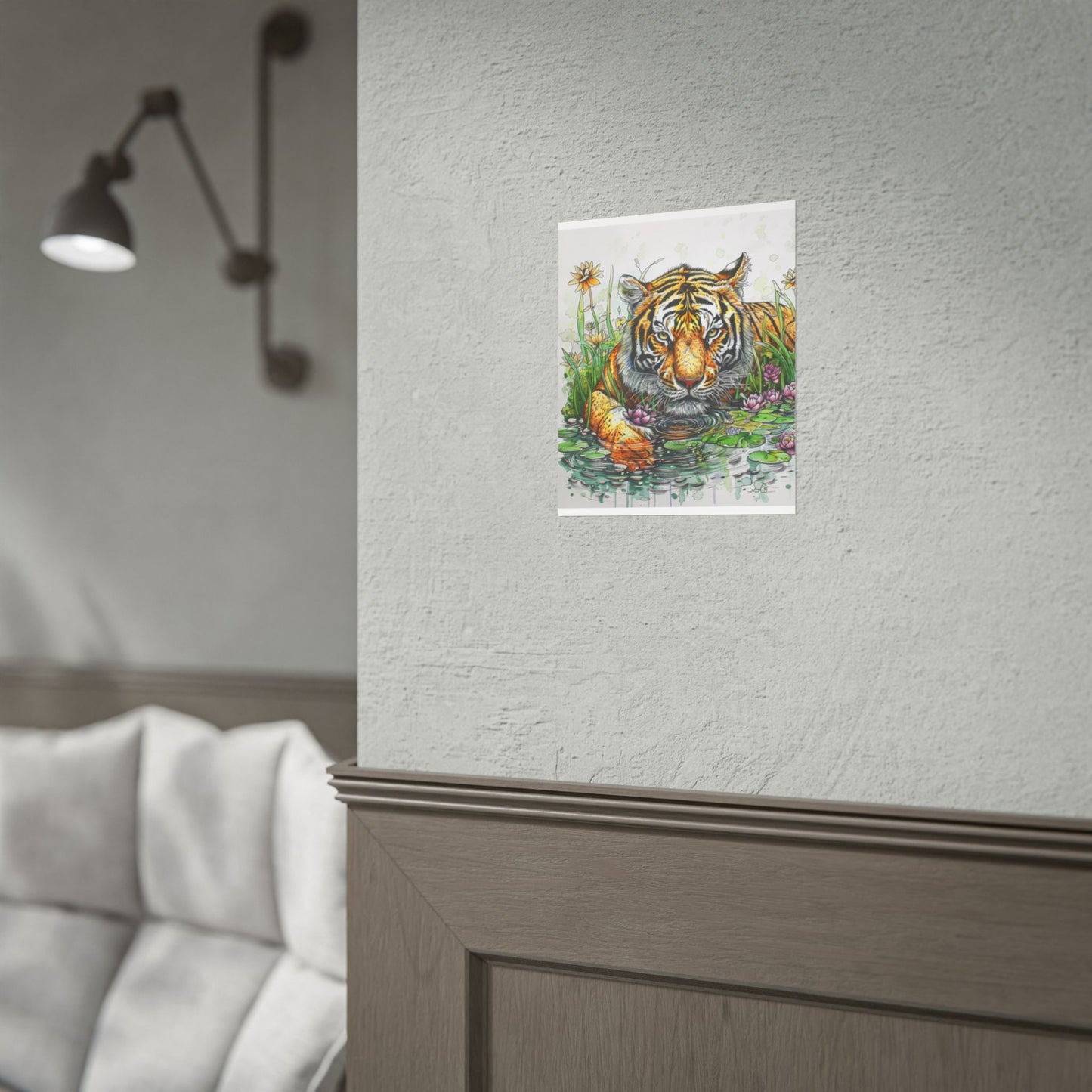 Tiger Illustration Poster — Rolled Art Print