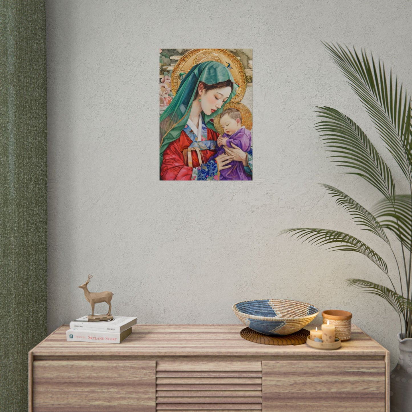 Madonna and Child Poster — Elegant Religious Art Print (Rolled Poster)