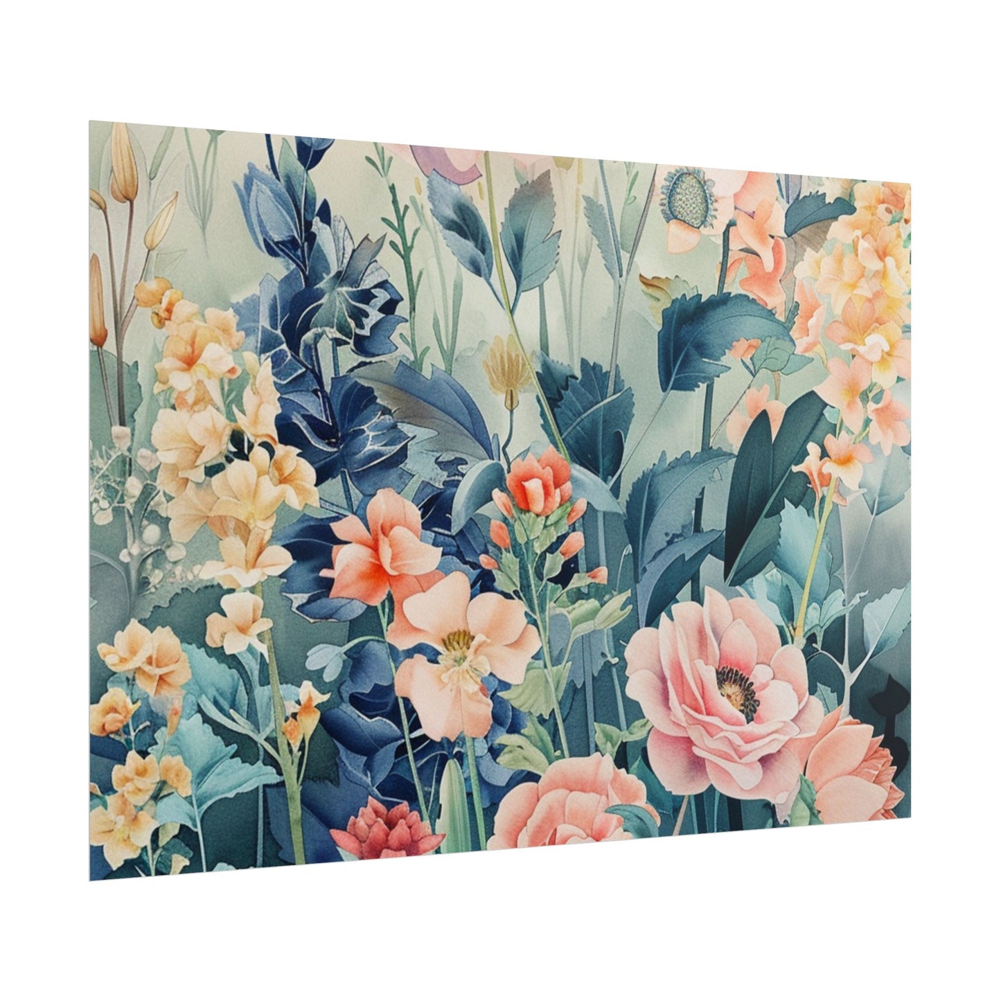 Vintage Floral Botanical Poster — Rolled Wall Art Print