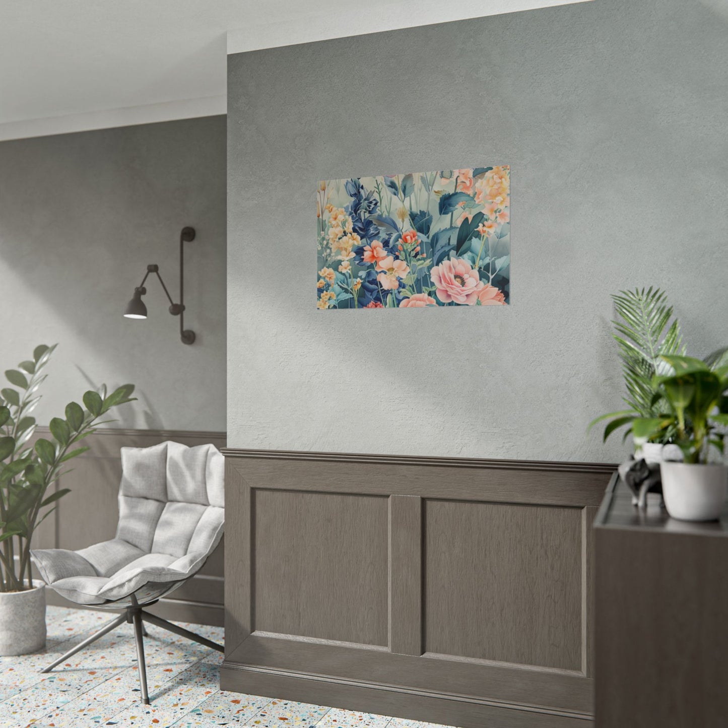 Vintage Floral Botanical Poster — Rolled Wall Art Print