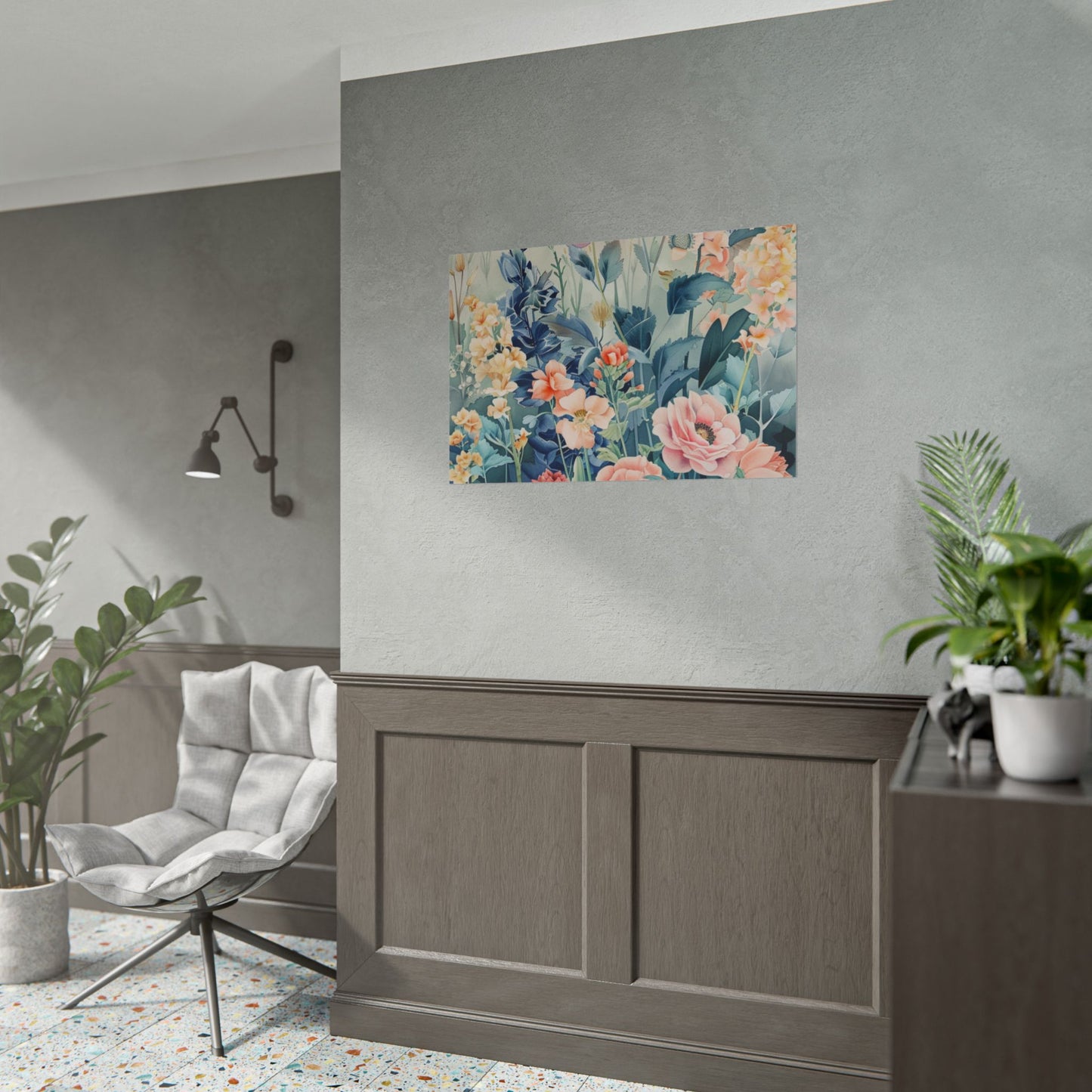 Vintage Floral Botanical Poster — Rolled Wall Art Print