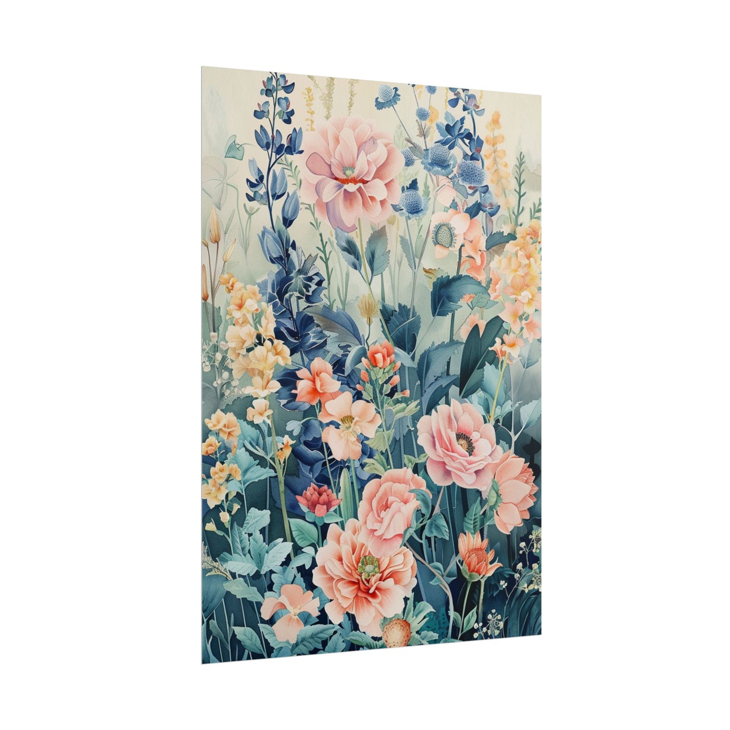 Vintage Floral Botanical Poster — Rolled Wall Art Print