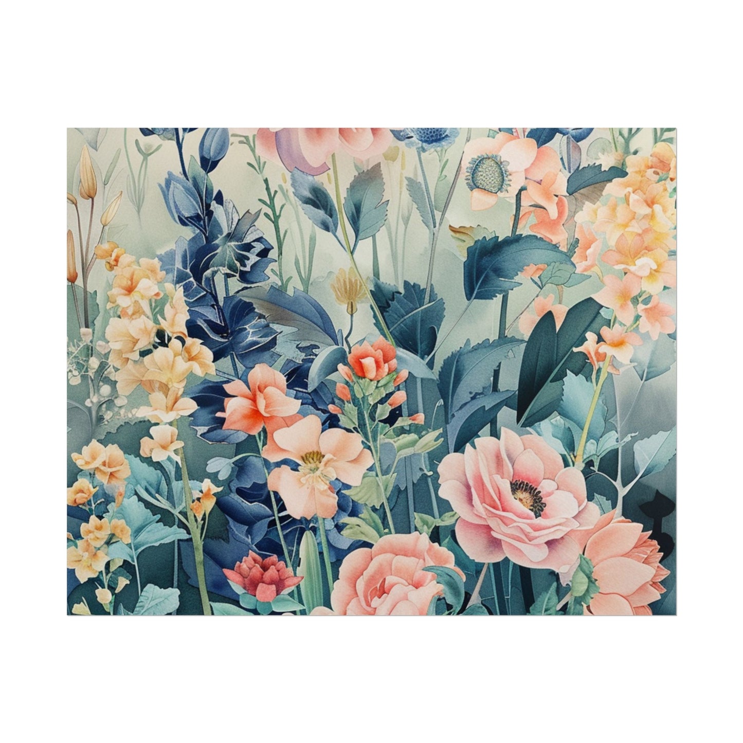 Vintage Floral Botanical Poster — Rolled Wall Art Print