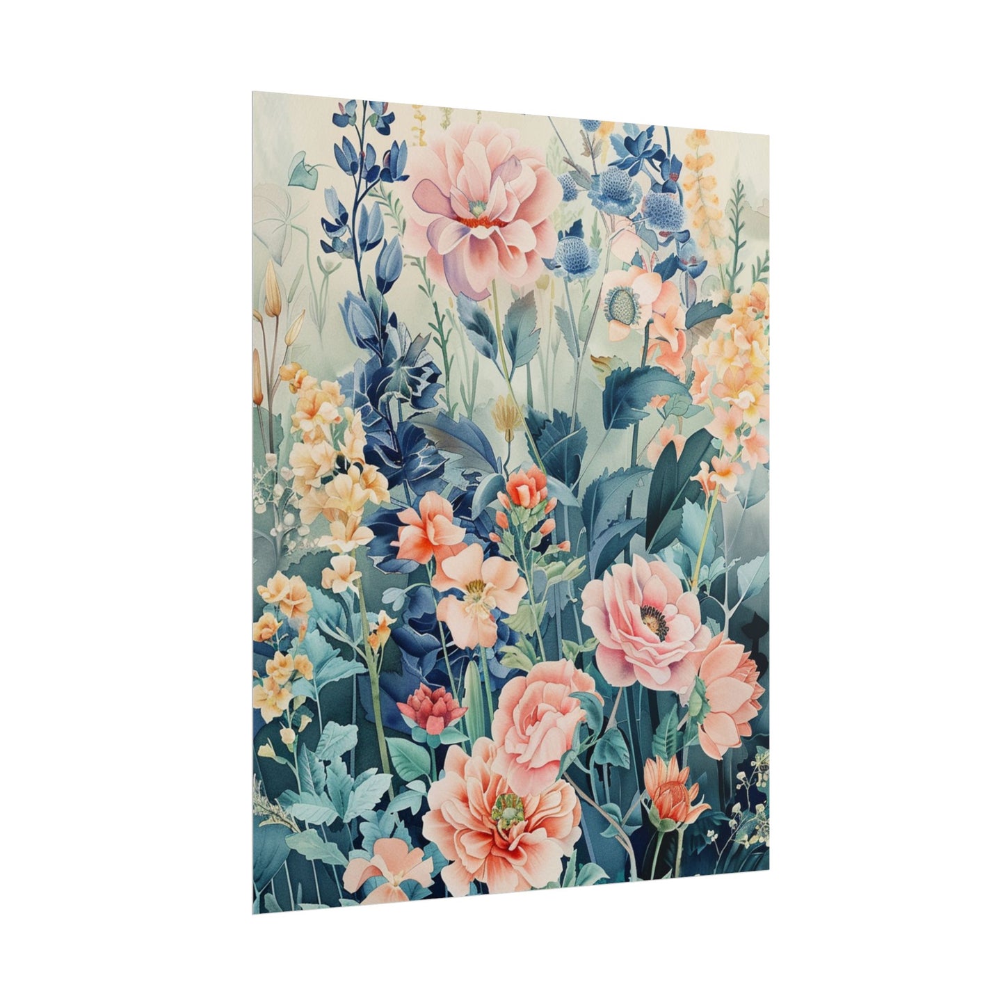 Vintage Floral Botanical Poster — Rolled Wall Art Print