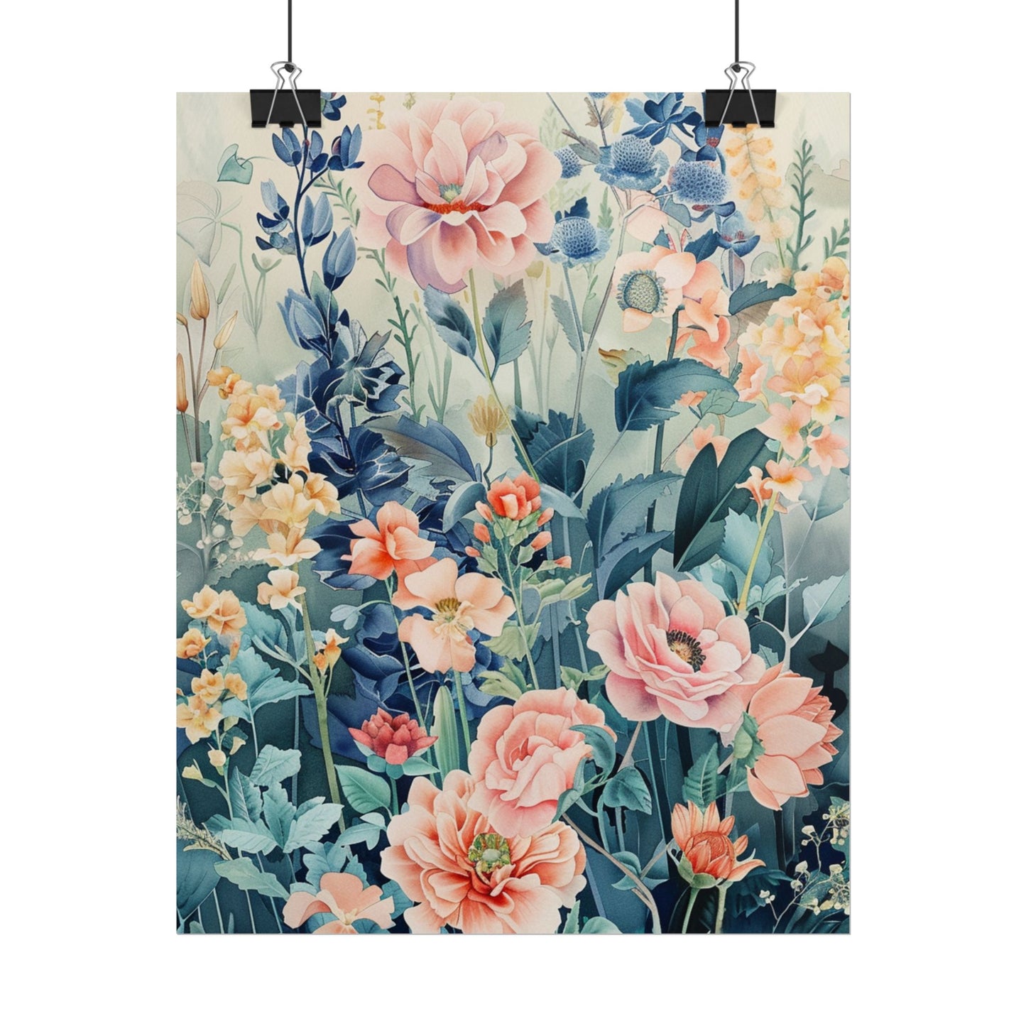 Vintage Floral Botanical Poster — Rolled Wall Art Print