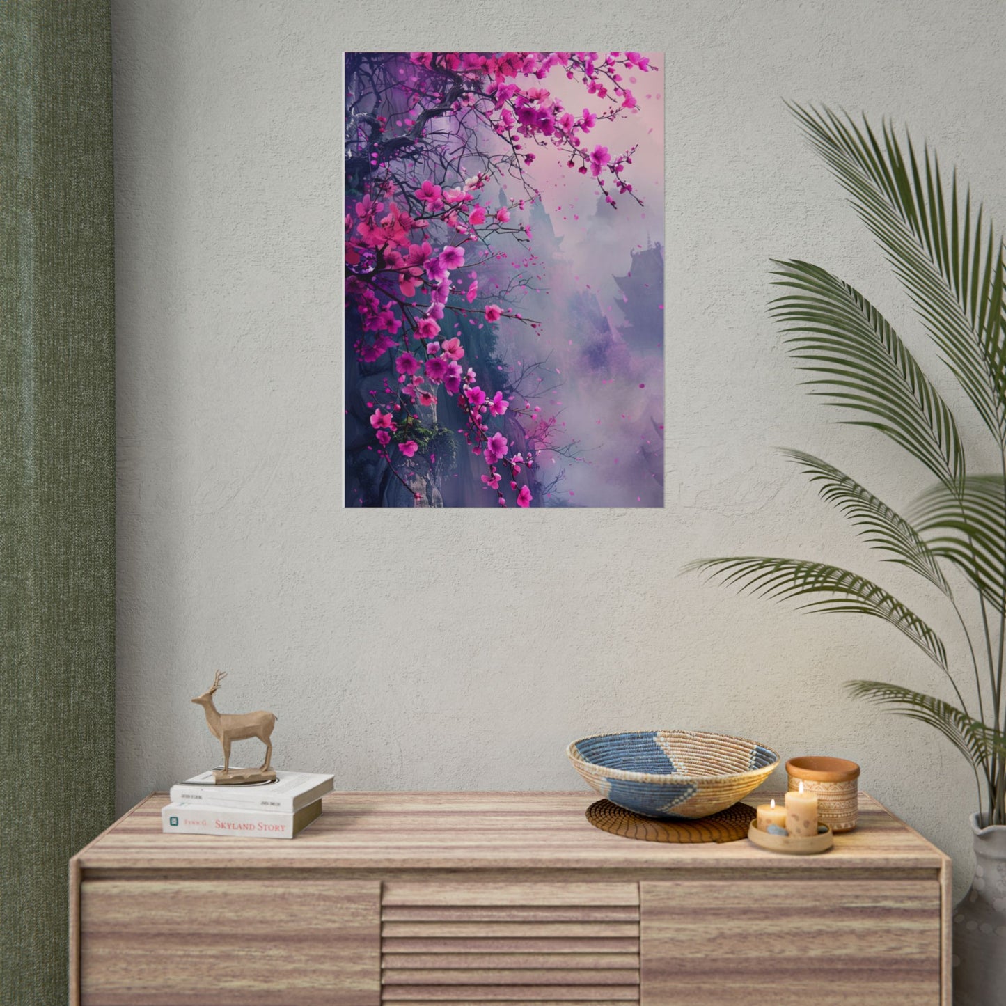 Pink Plum Blossom Wall Art