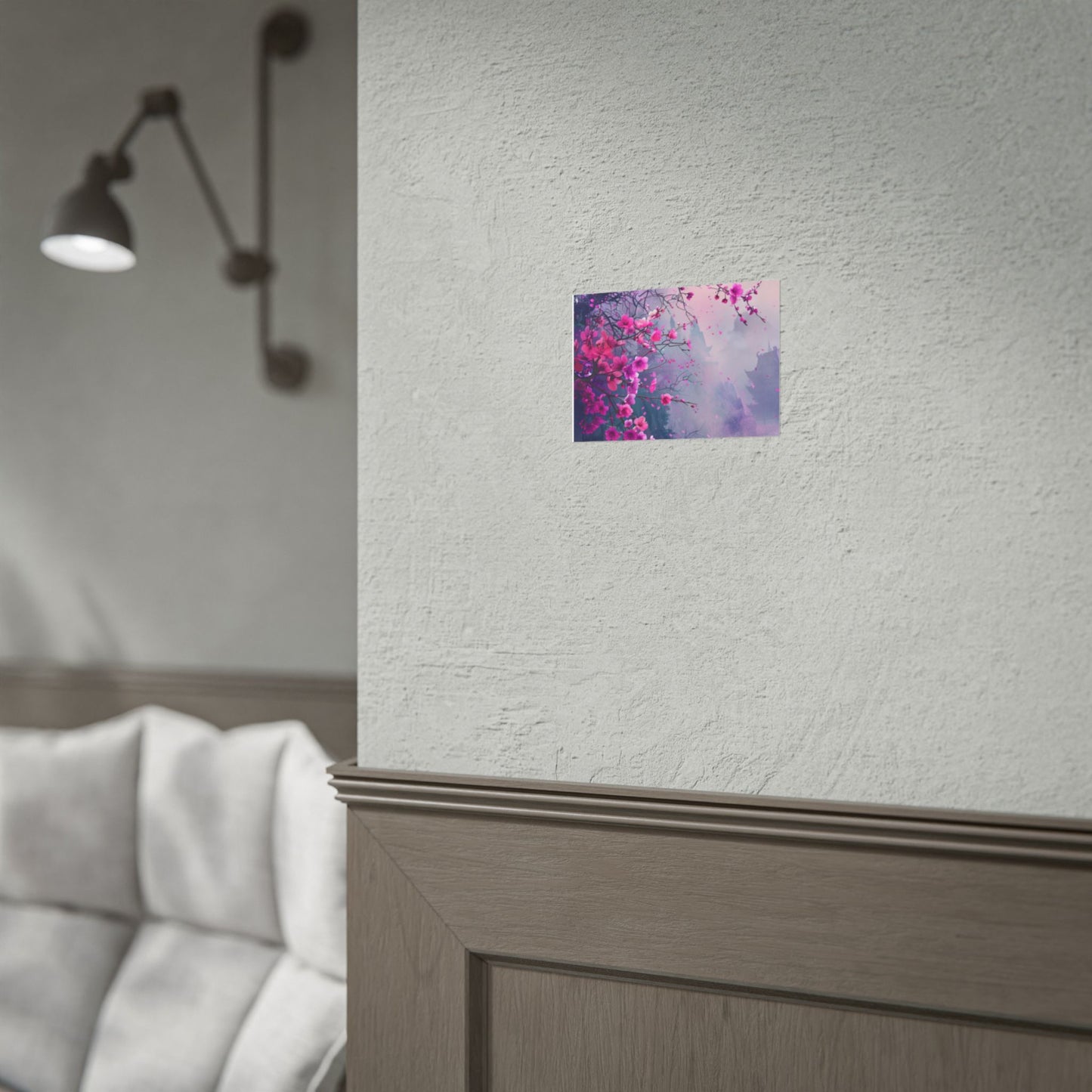 Pink Plum Blossom Wall Art