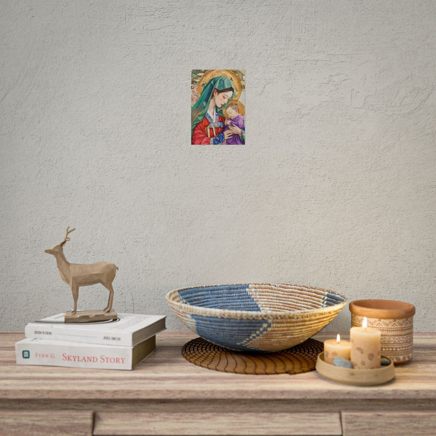 Madonna and Child Poster — Elegant Religious Art Print (Rolled Poster)