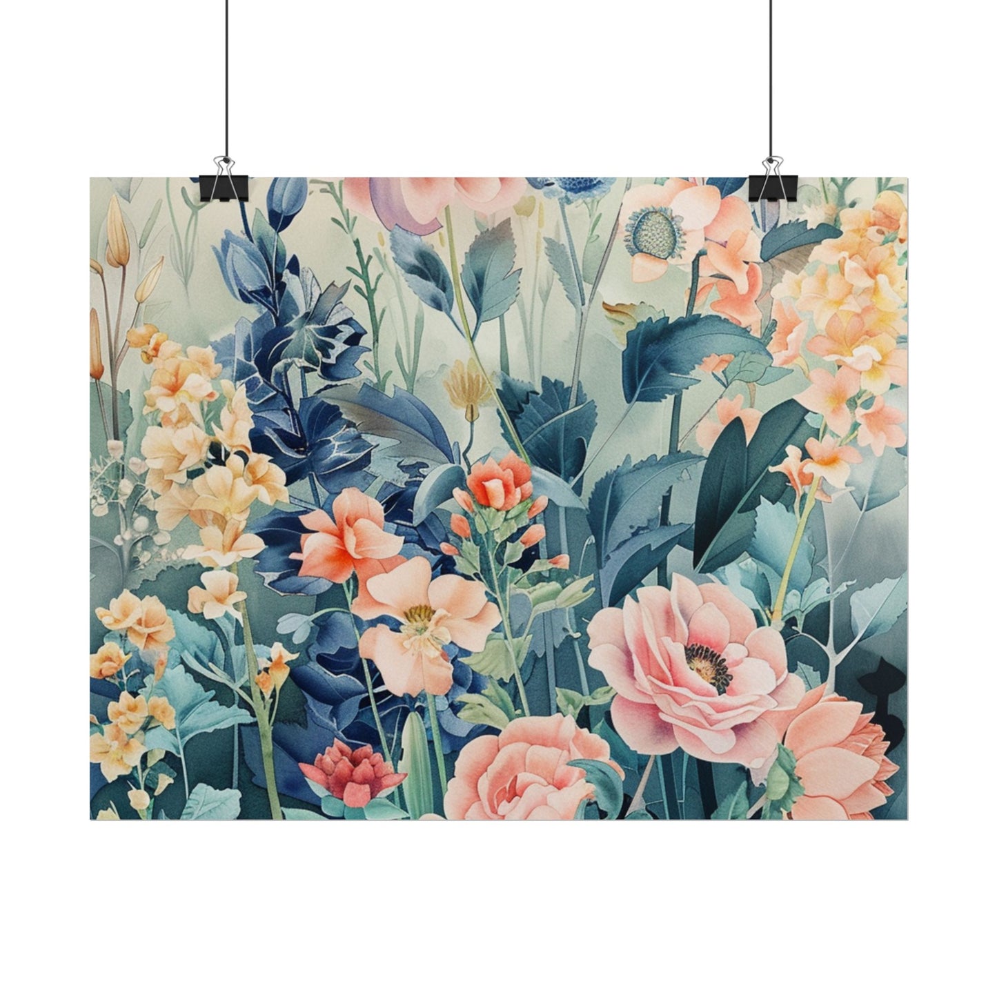 Vintage Floral Botanical Poster — Rolled Wall Art Print