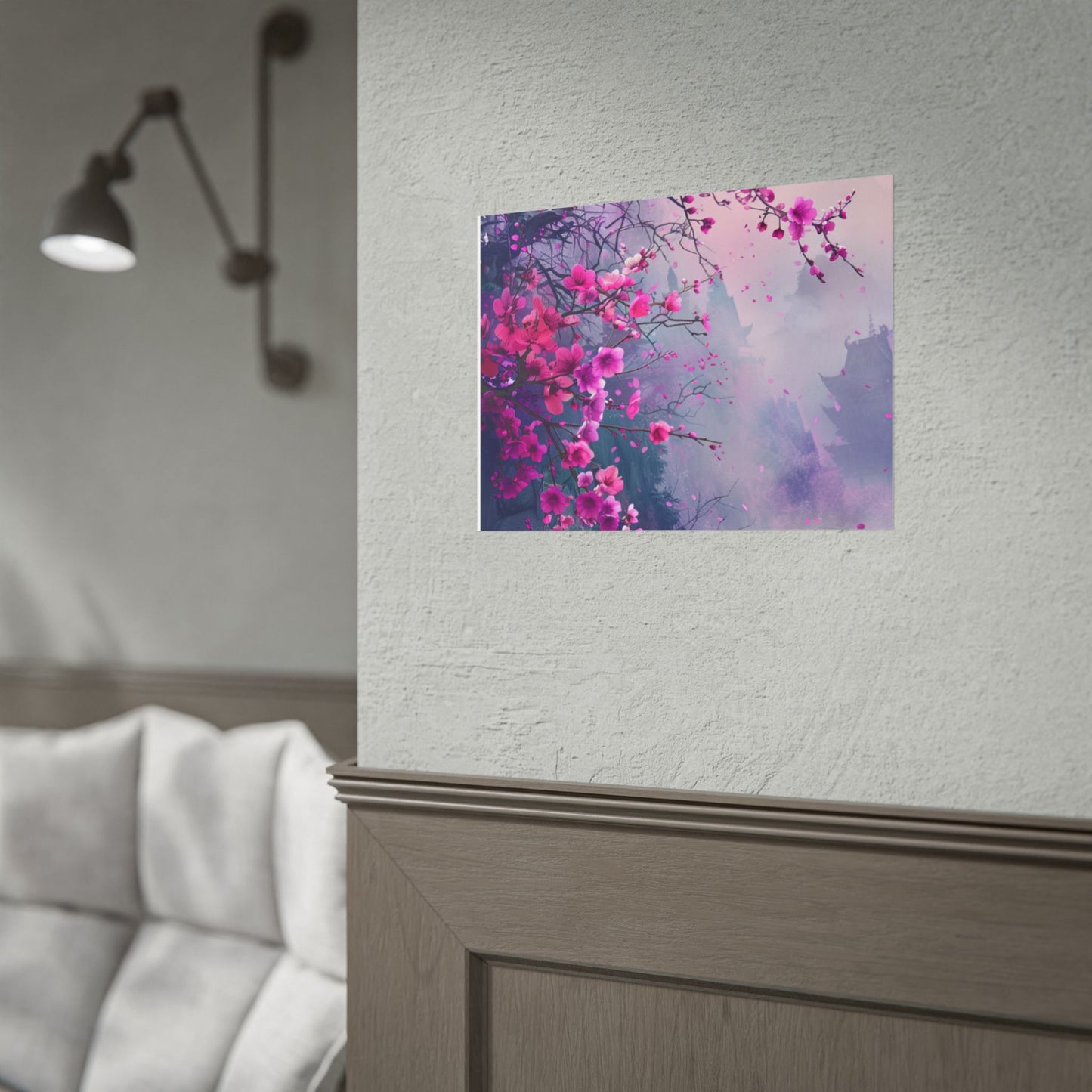 Pink Plum Blossom Wall Art