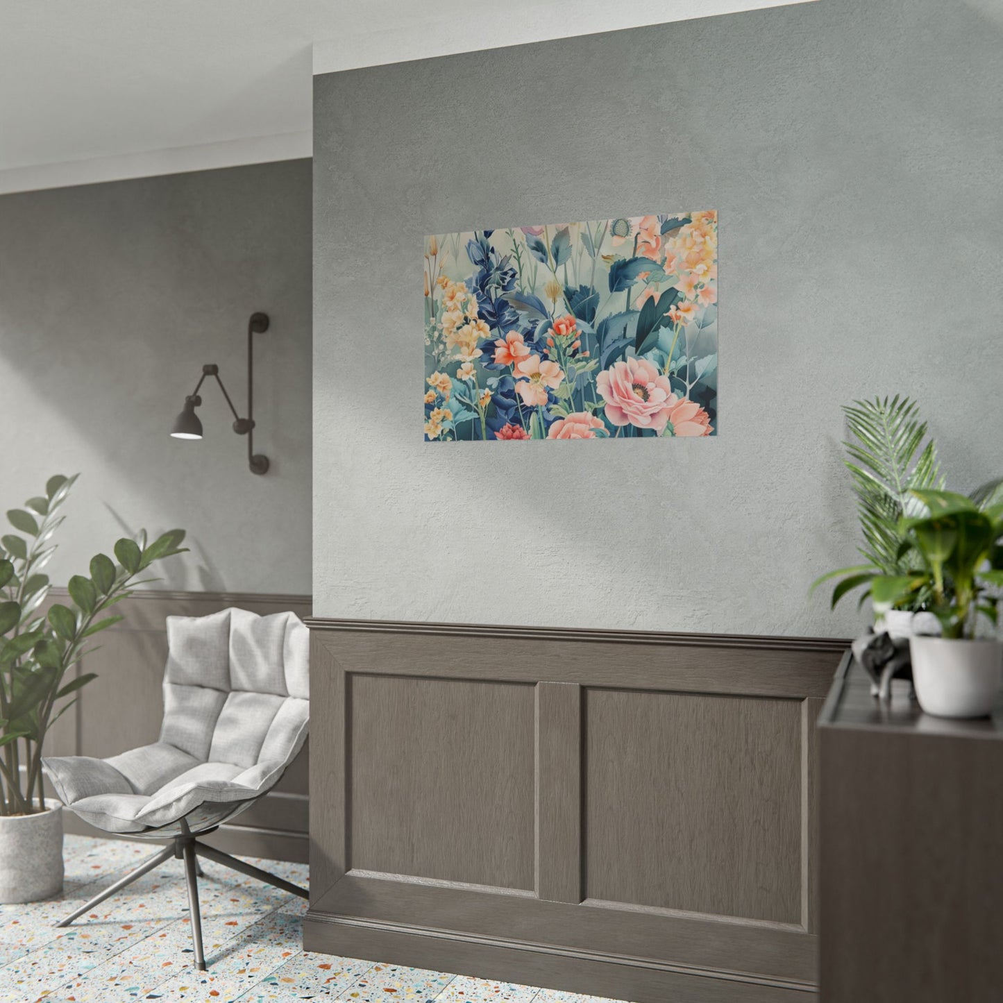 Vintage Floral Botanical Poster — Rolled Wall Art Print