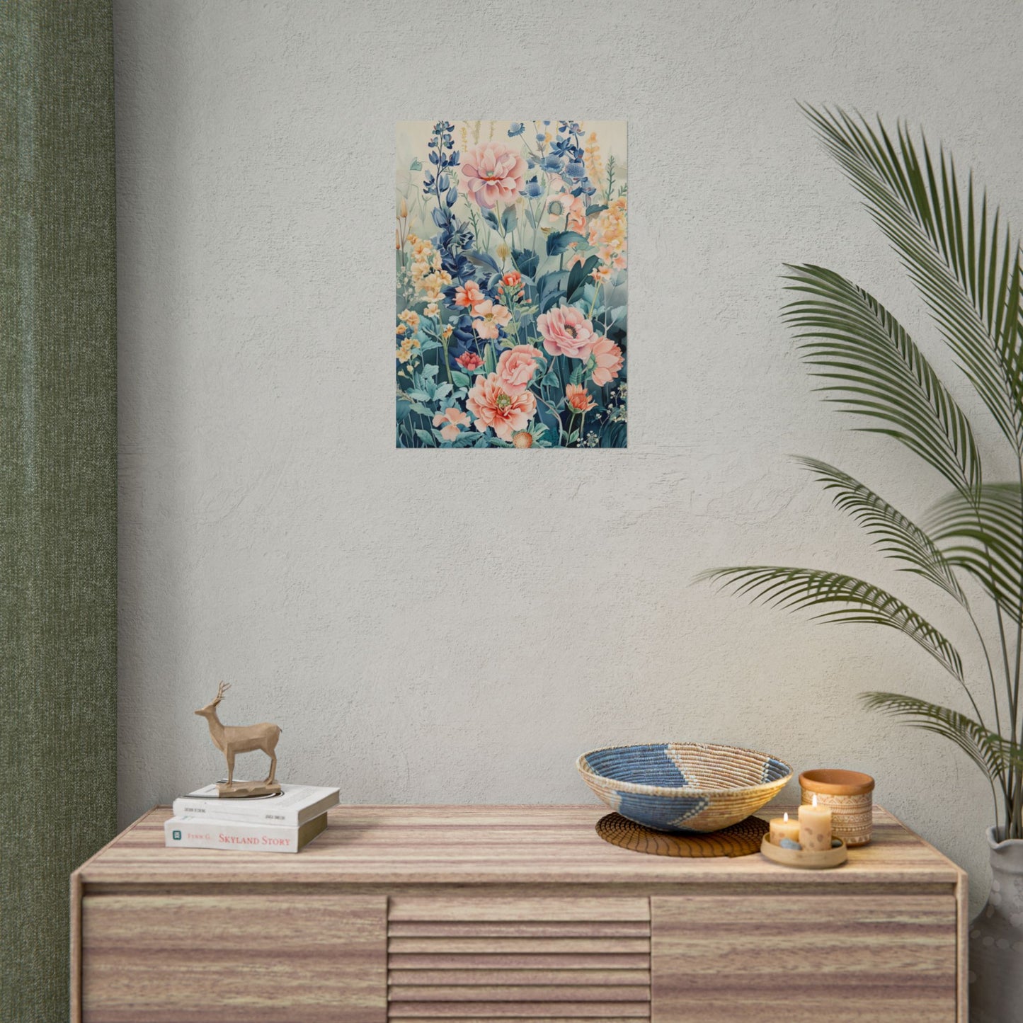 Vintage Floral Botanical Poster — Rolled Wall Art Print