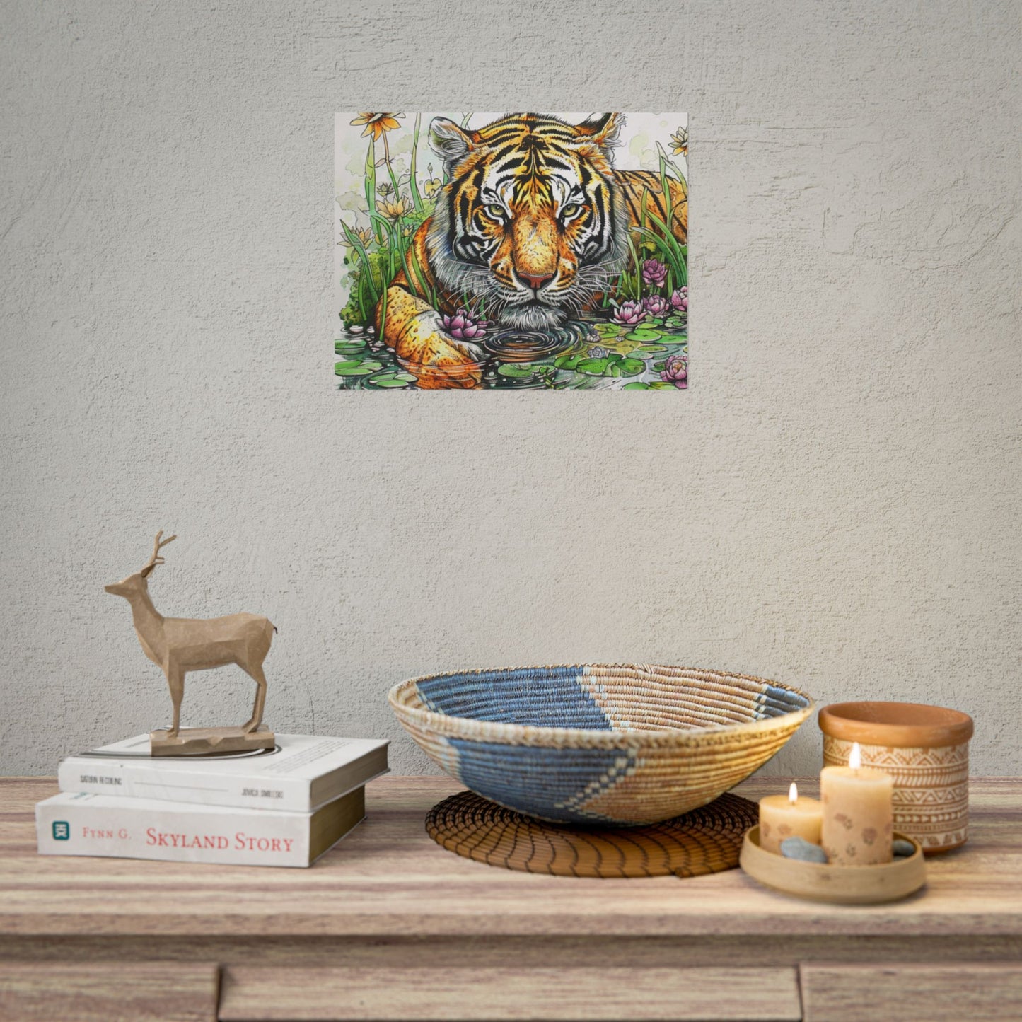 Tiger Illustration Poster — Rolled Art Print
