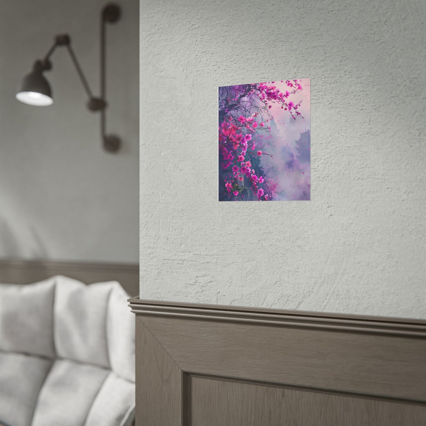 Pink Plum Blossom Wall Art