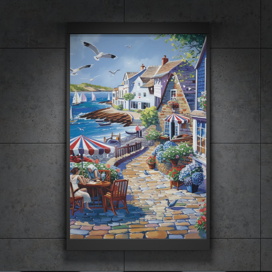 Charming Seaside Village by the Blue Harbor
