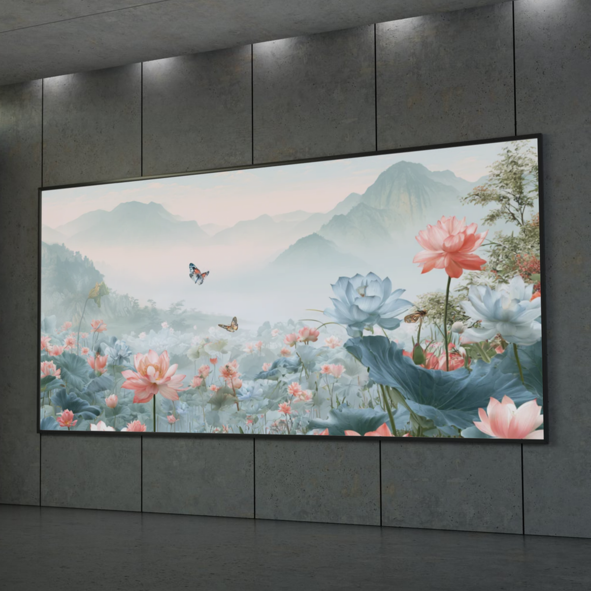 Dreamy Lotus Meadow Wall Art Poster