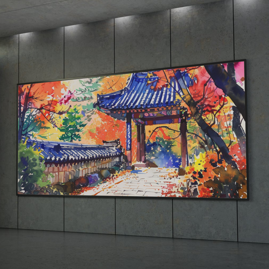 Autumn Pagoda Rolled Poster