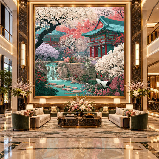 Japanese Spring Garden Fine Art Poster