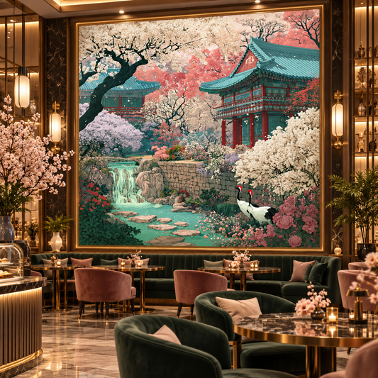 Japanese Spring Garden Fine Art Poster