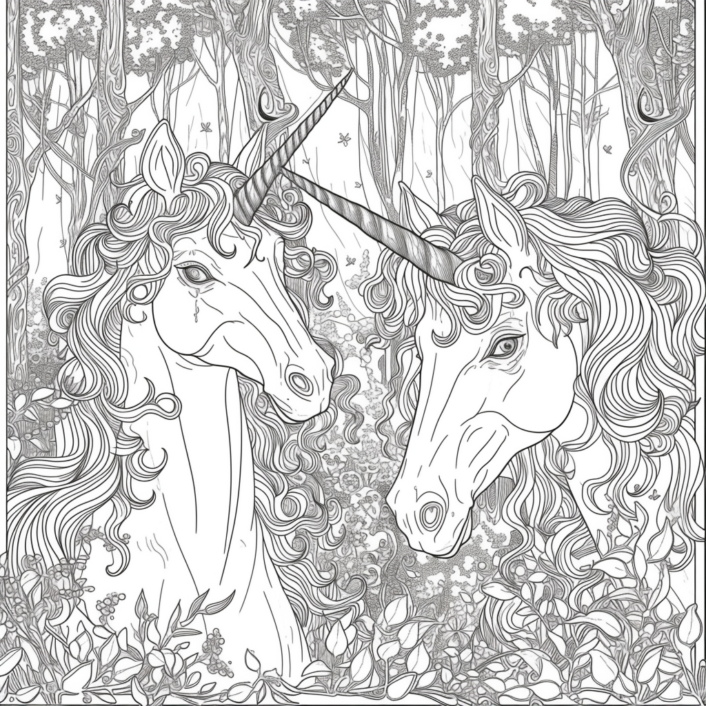 Dancing Unicorns in Moonlight