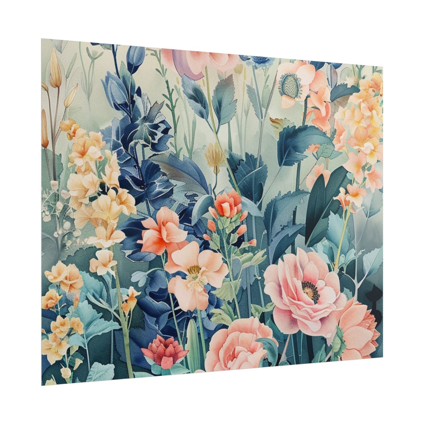 Vintage Floral Botanical Poster — Rolled Wall Art Print