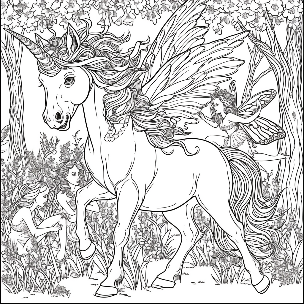 Dancing Unicorns in Moonlight