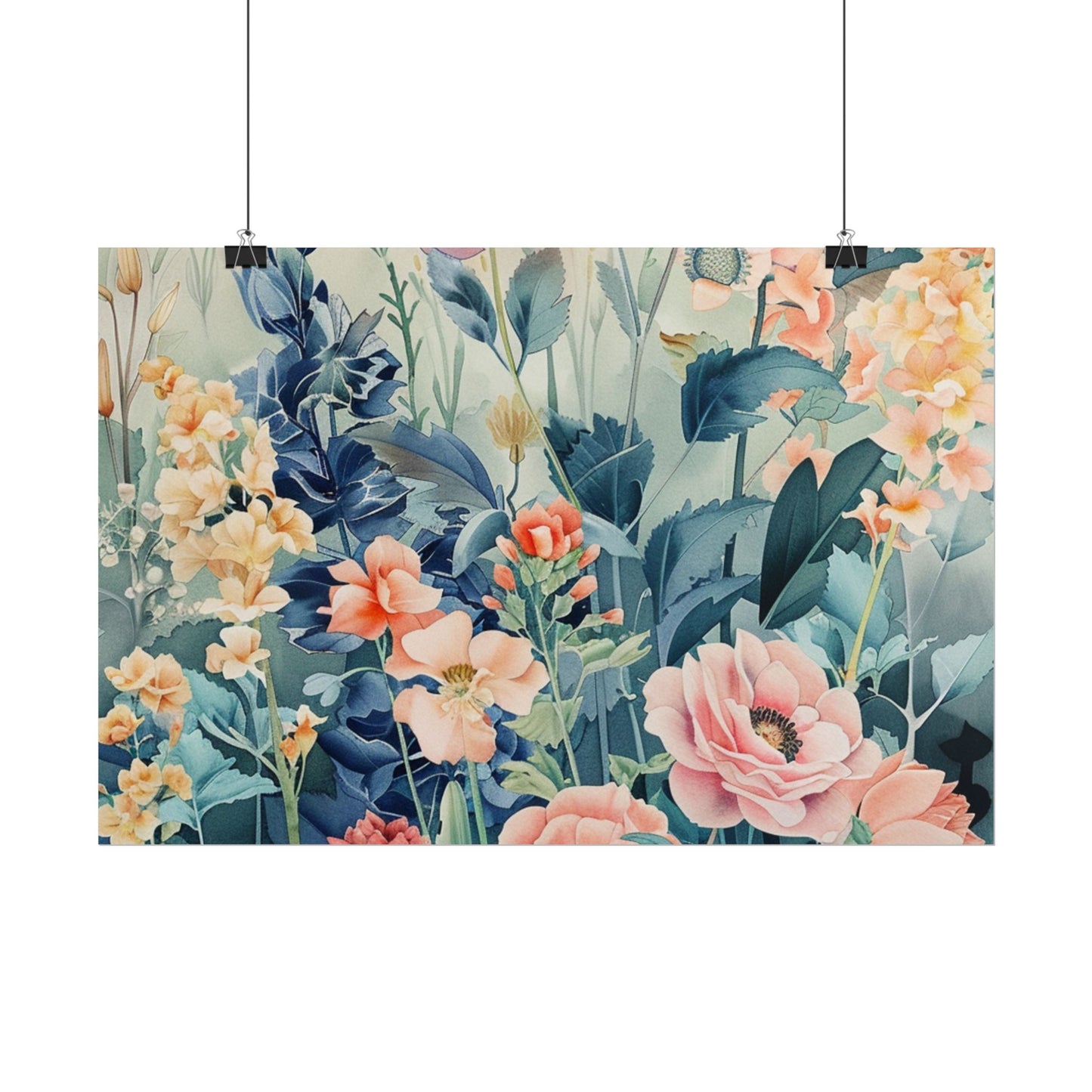 Vintage Floral Botanical Poster — Rolled Wall Art Print