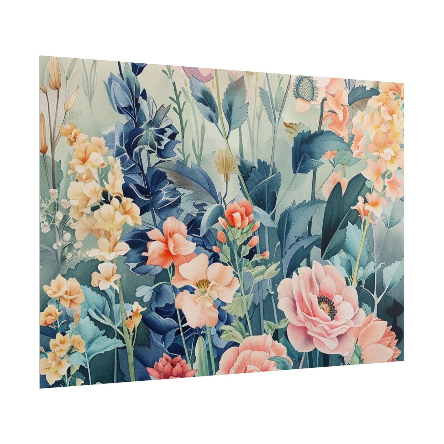 Vintage Floral Botanical Poster — Rolled Wall Art Print