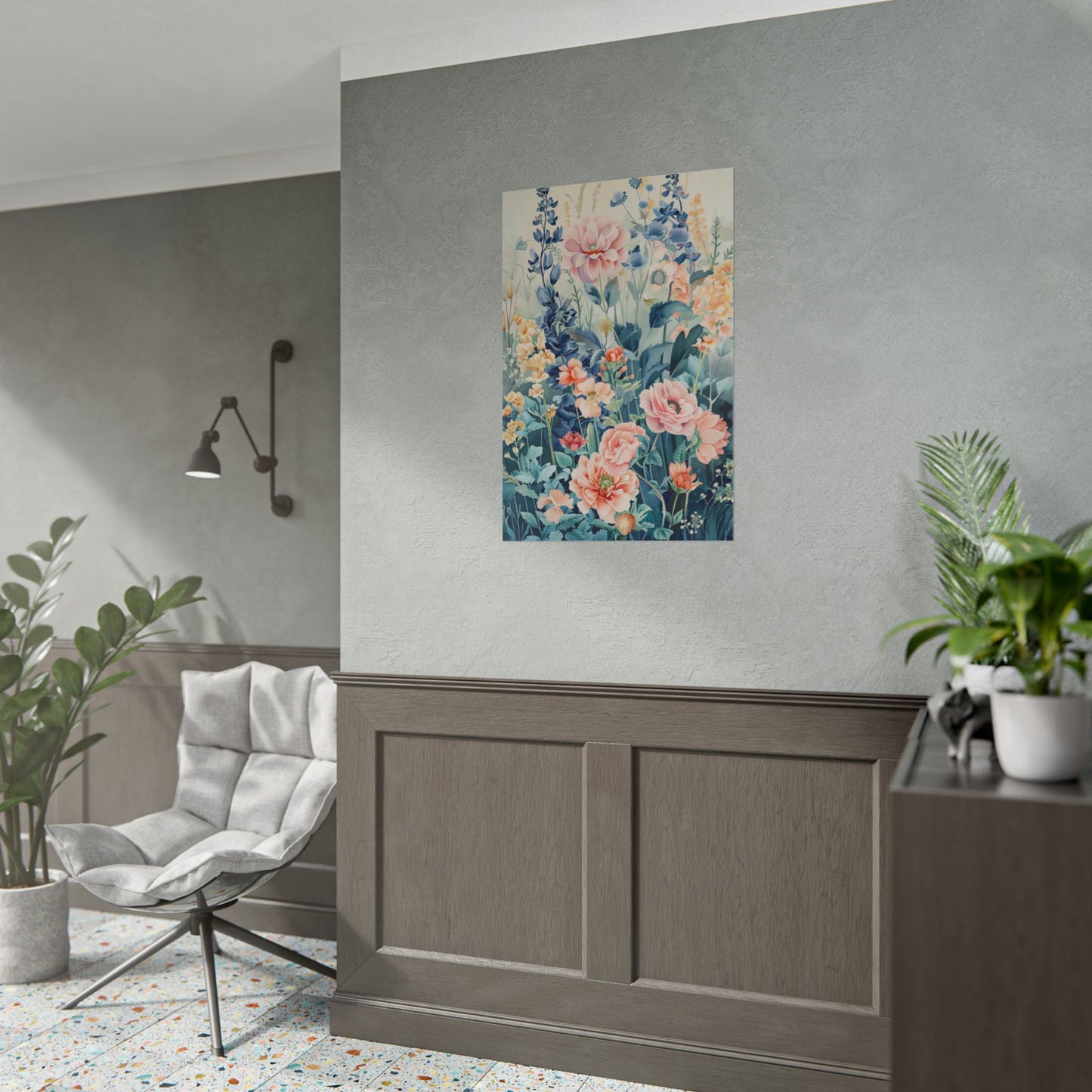 Vintage Floral Botanical Poster — Rolled Wall Art Print
