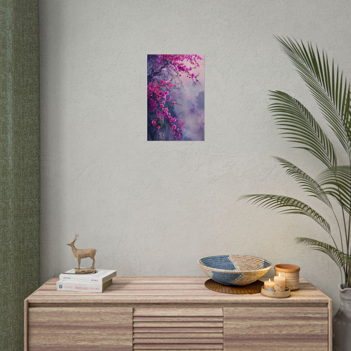 Pink Plum Blossom Wall Art