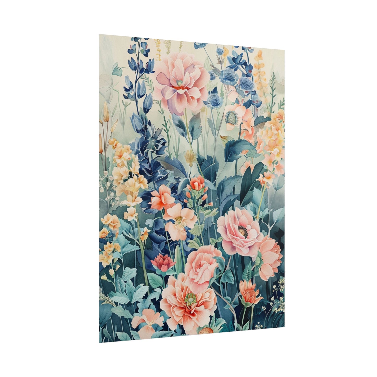 Vintage Floral Botanical Poster — Rolled Wall Art Print