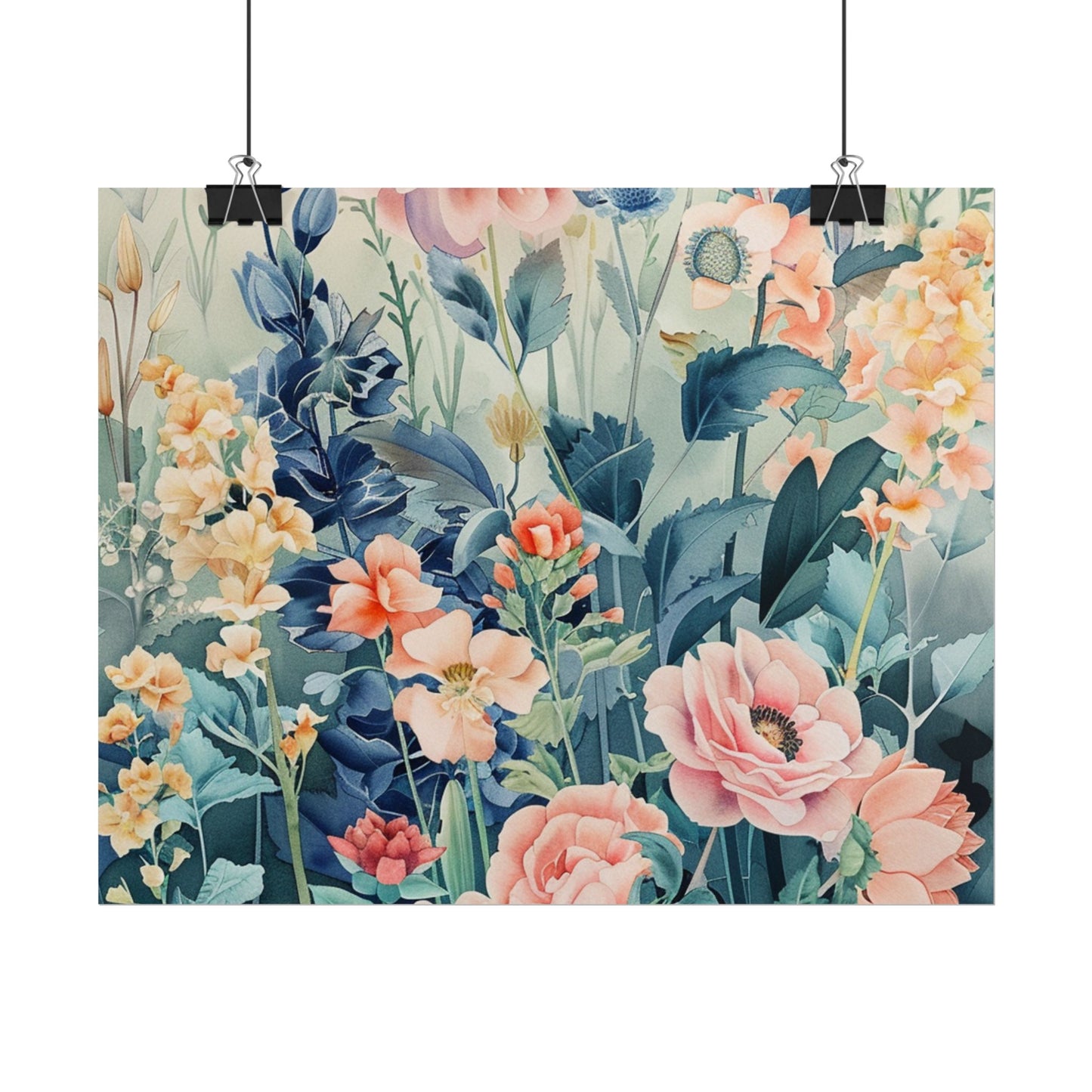 Vintage Floral Botanical Poster — Rolled Wall Art Print