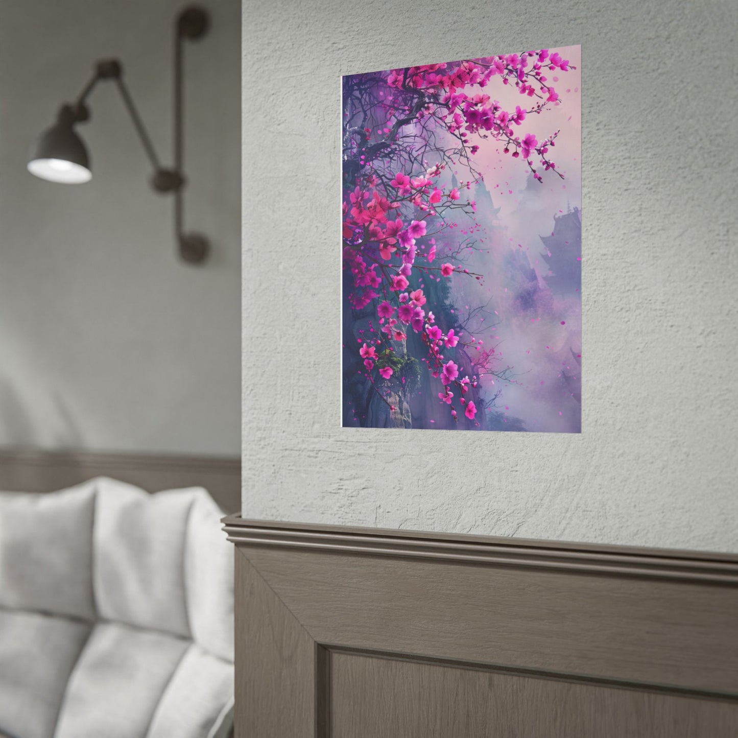 Pink Plum Blossom Wall Art