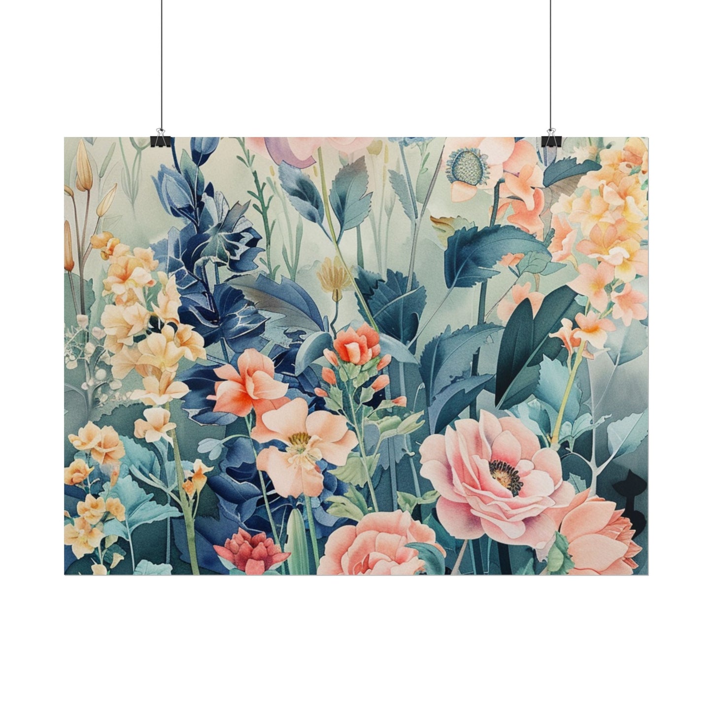 Vintage Floral Botanical Poster — Rolled Wall Art Print