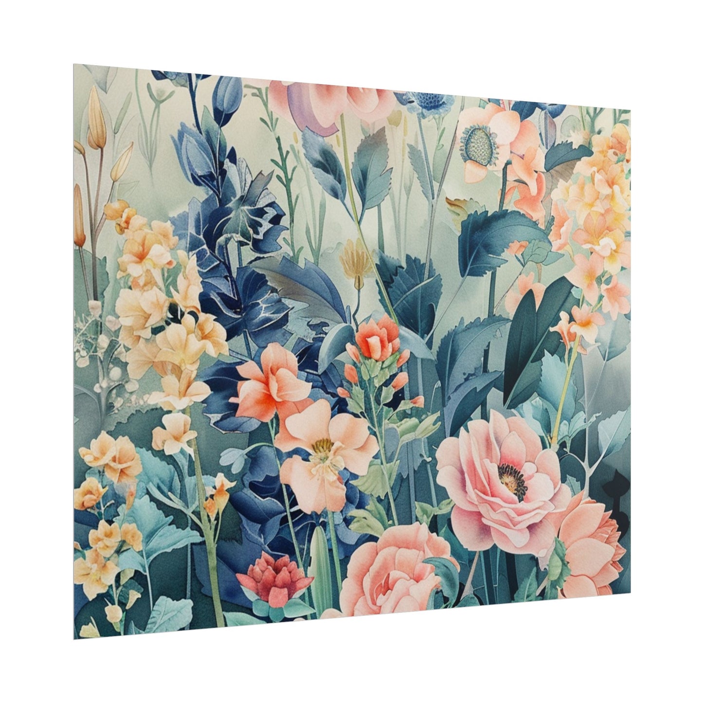 Vintage Floral Botanical Poster — Rolled Wall Art Print