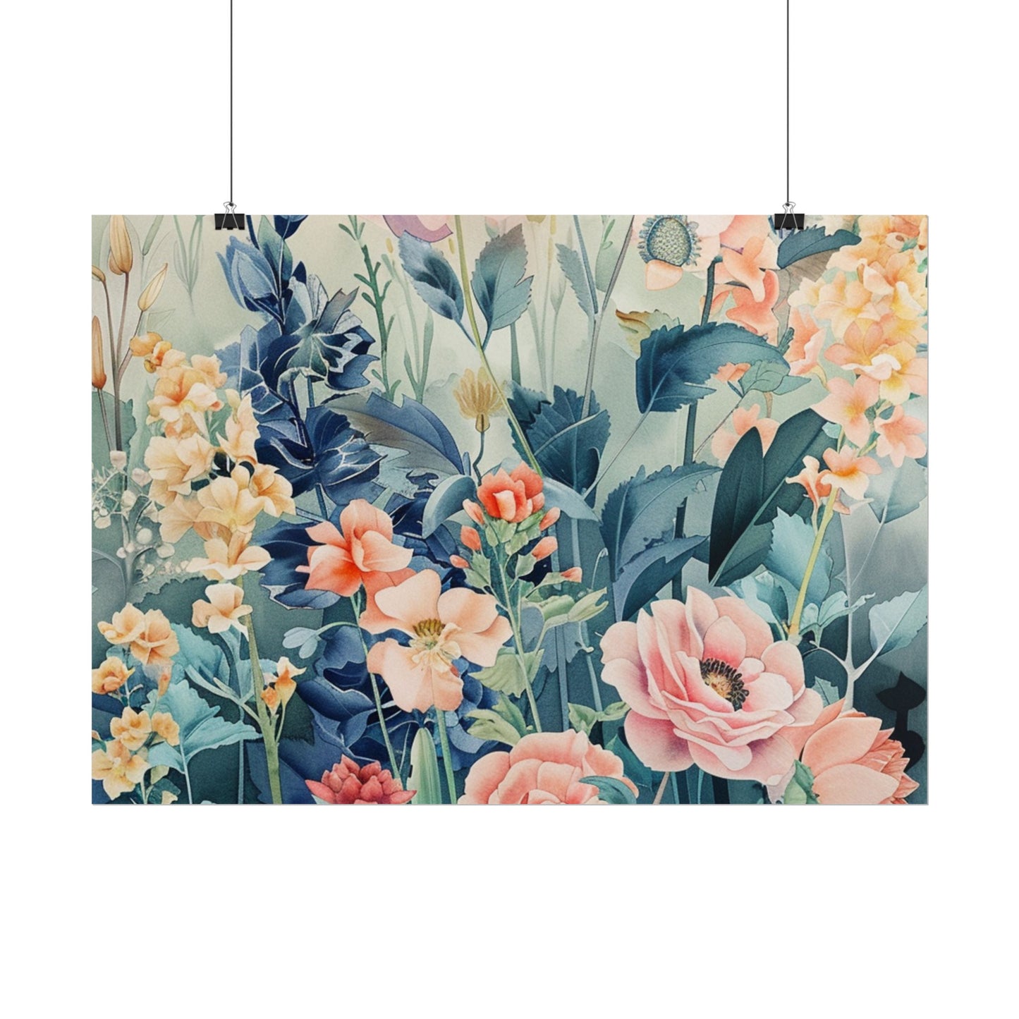 Vintage Floral Botanical Poster — Rolled Wall Art Print