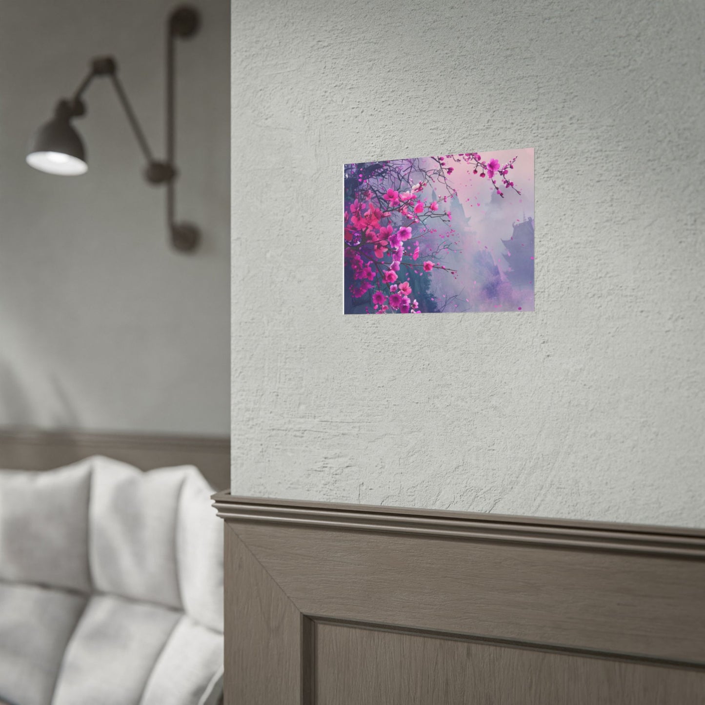 Pink Plum Blossom Wall Art