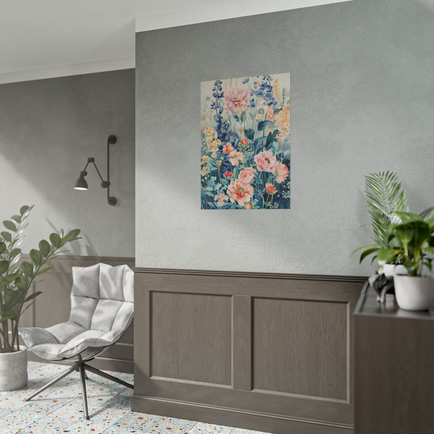 Vintage Floral Botanical Poster — Rolled Wall Art Print
