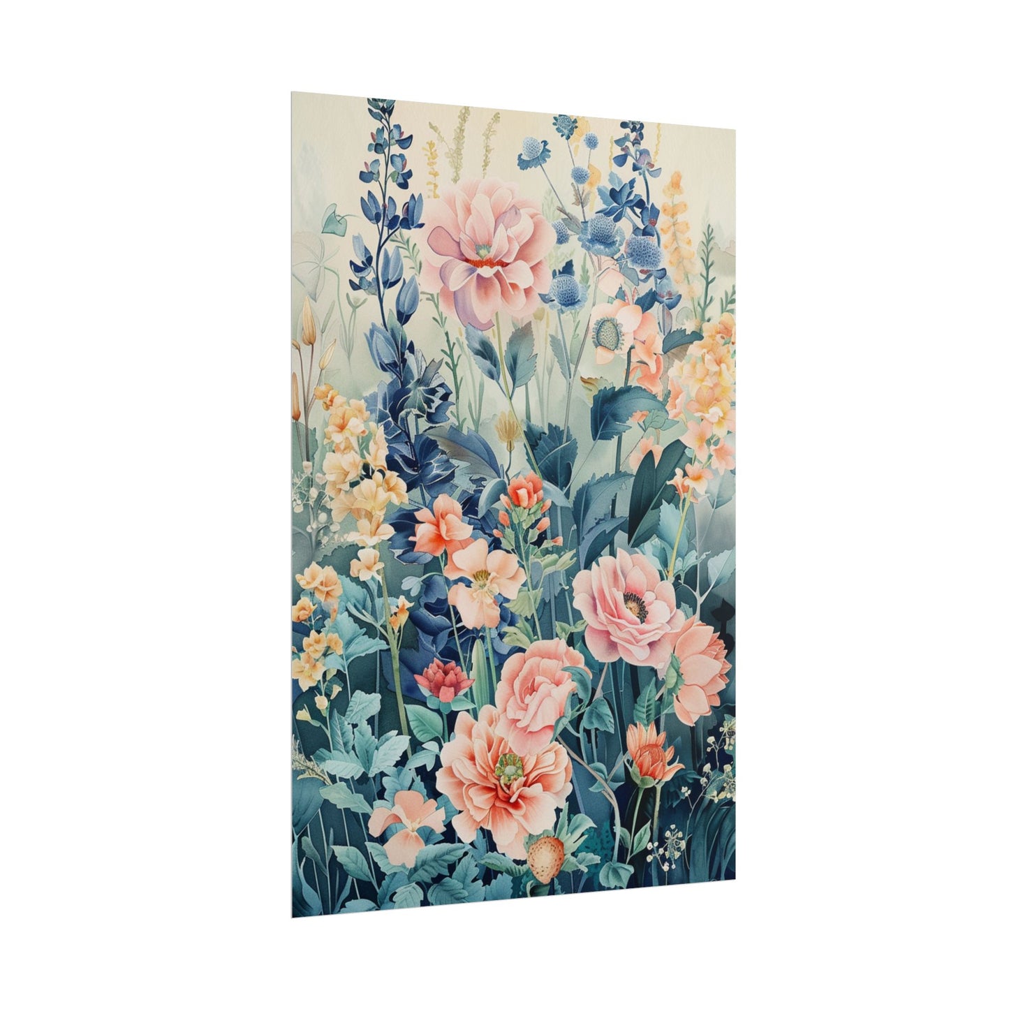 Vintage Floral Botanical Poster — Rolled Wall Art Print