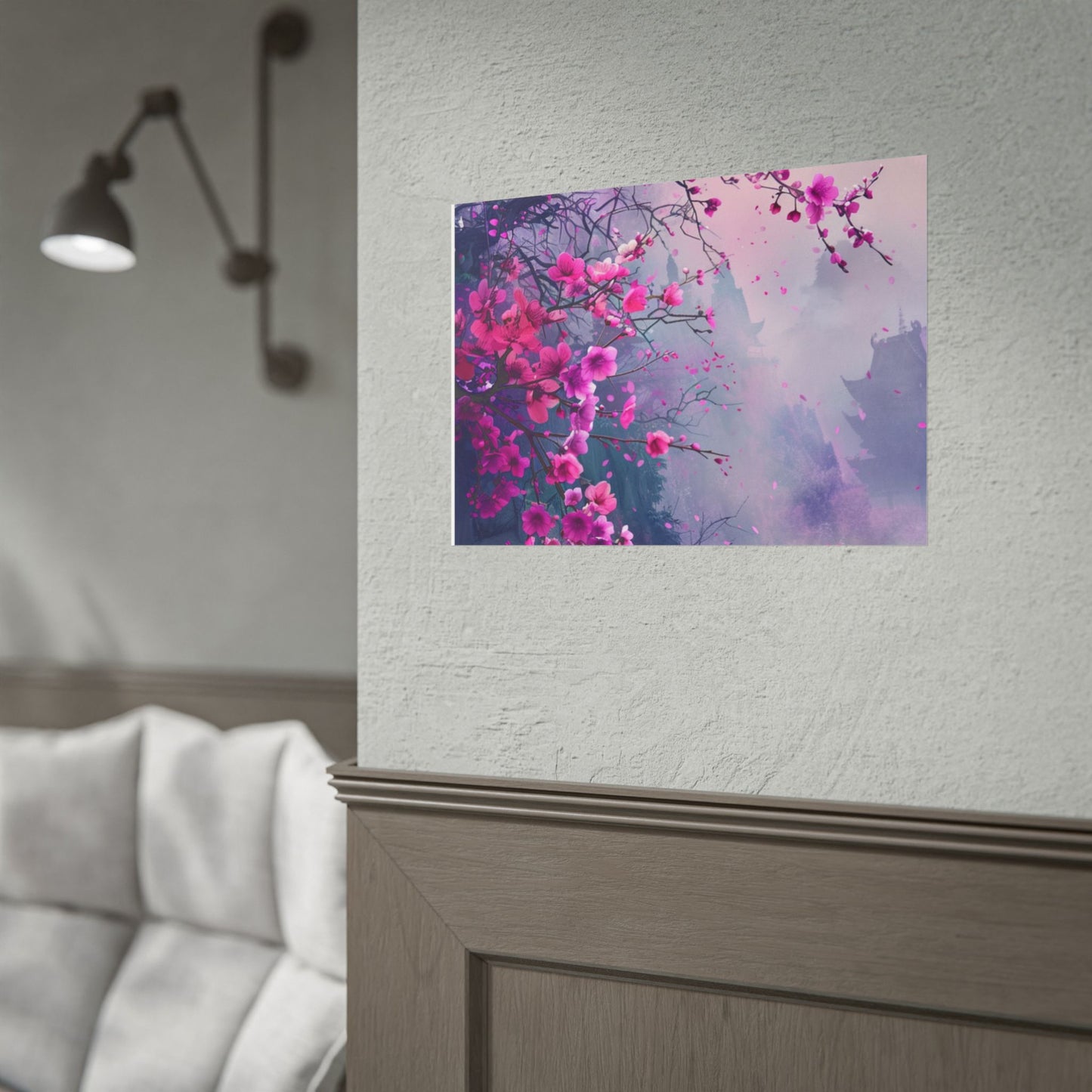 Pink Plum Blossom Wall Art