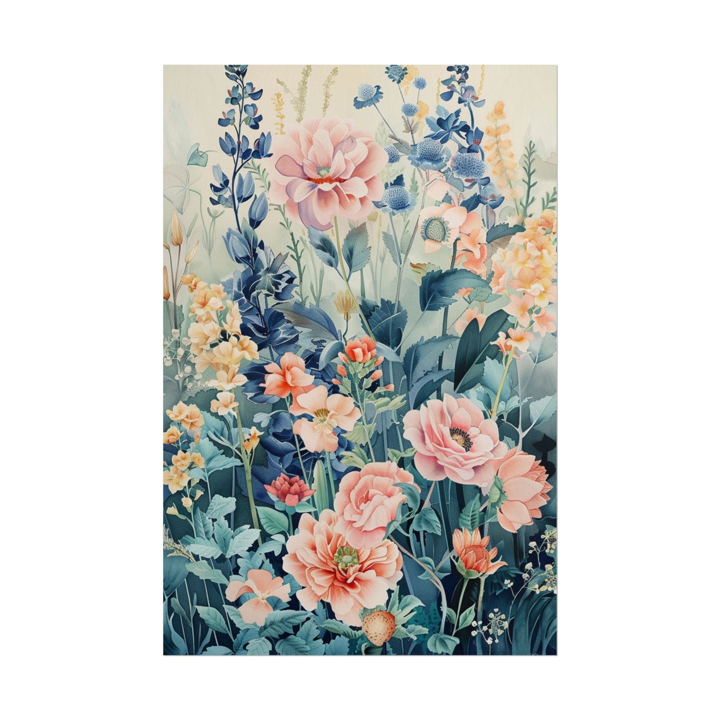 Vintage Floral Botanical Poster — Rolled Wall Art Print