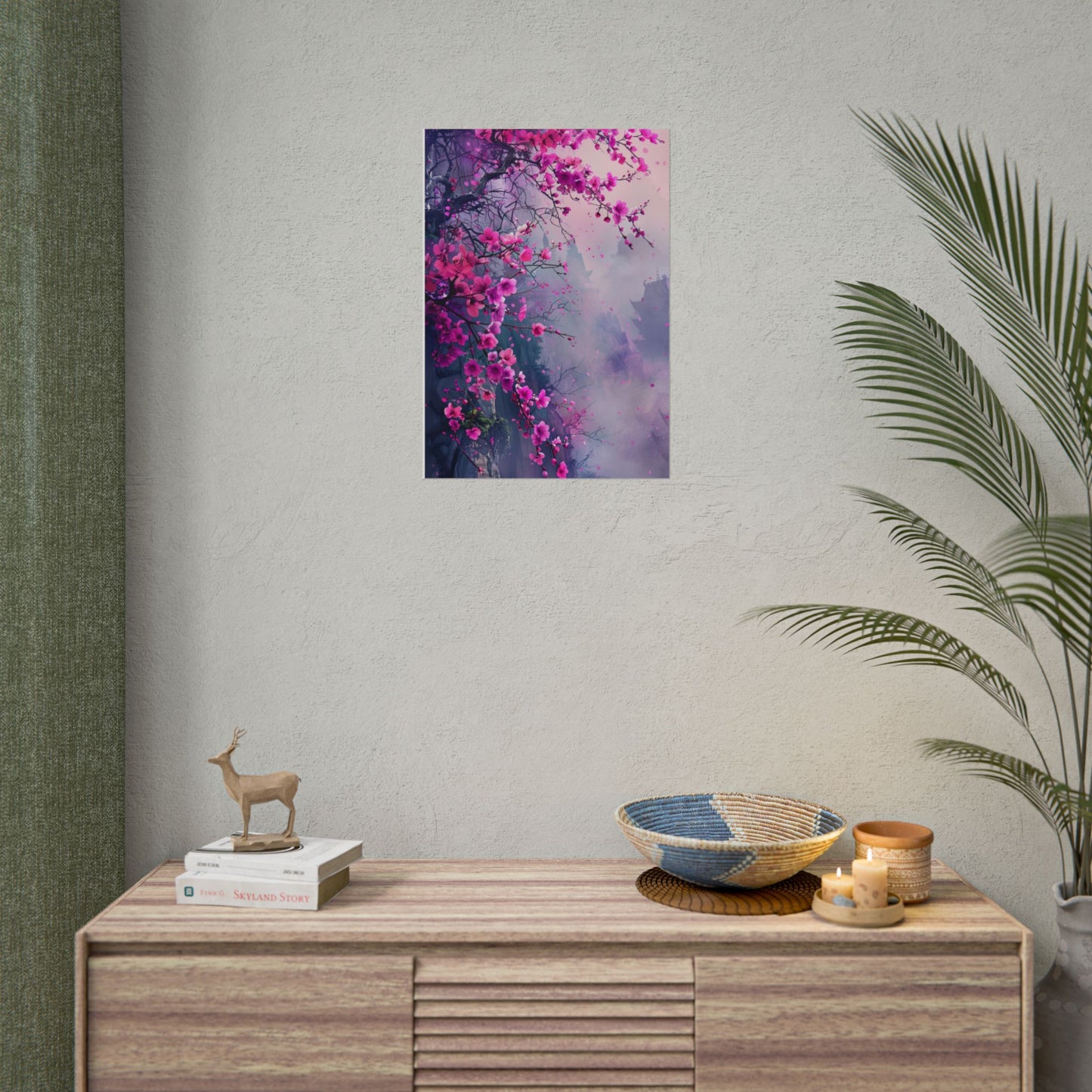 Pink Plum Blossom Wall Art