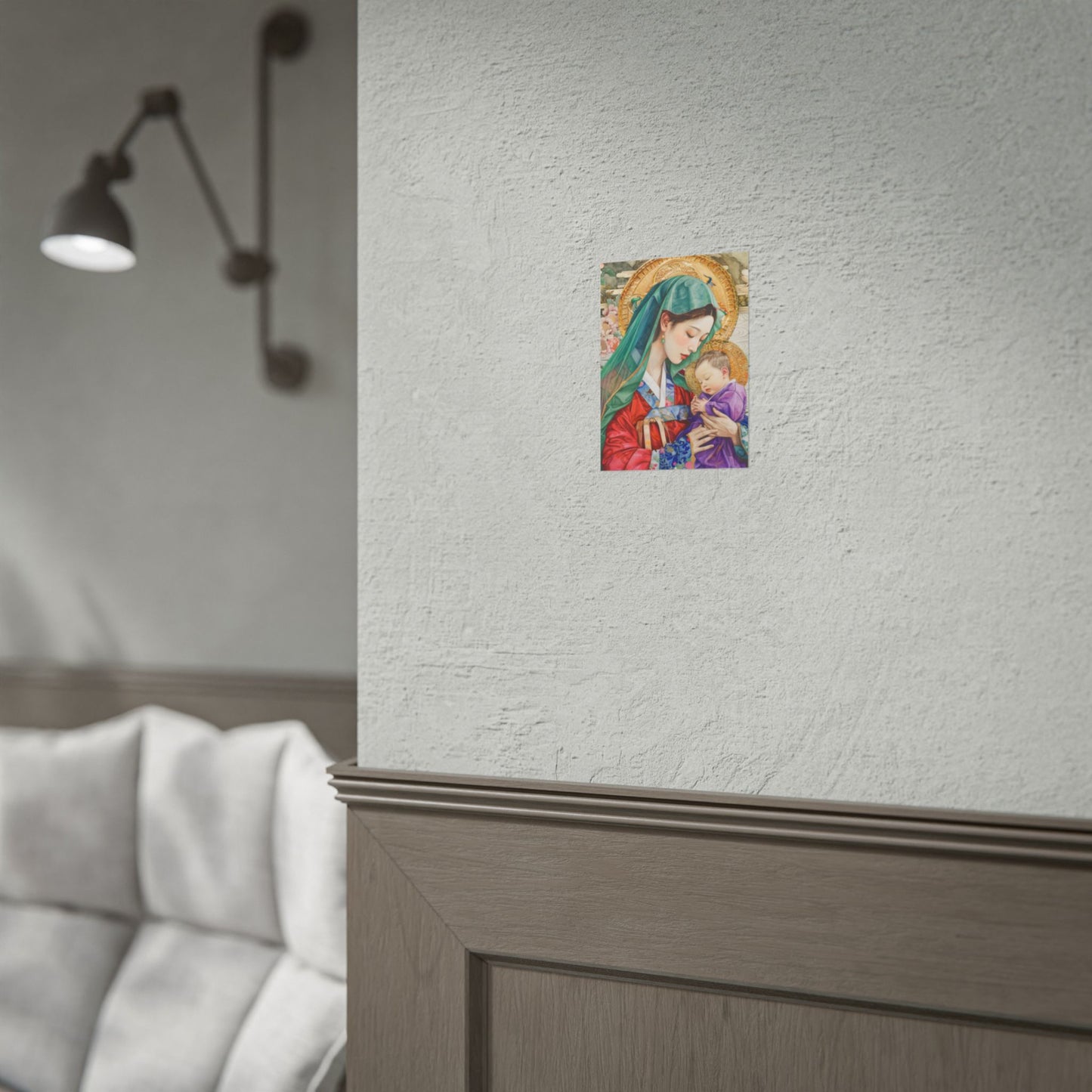 Madonna and Child Poster — Elegant Religious Art Print (Rolled Poster)